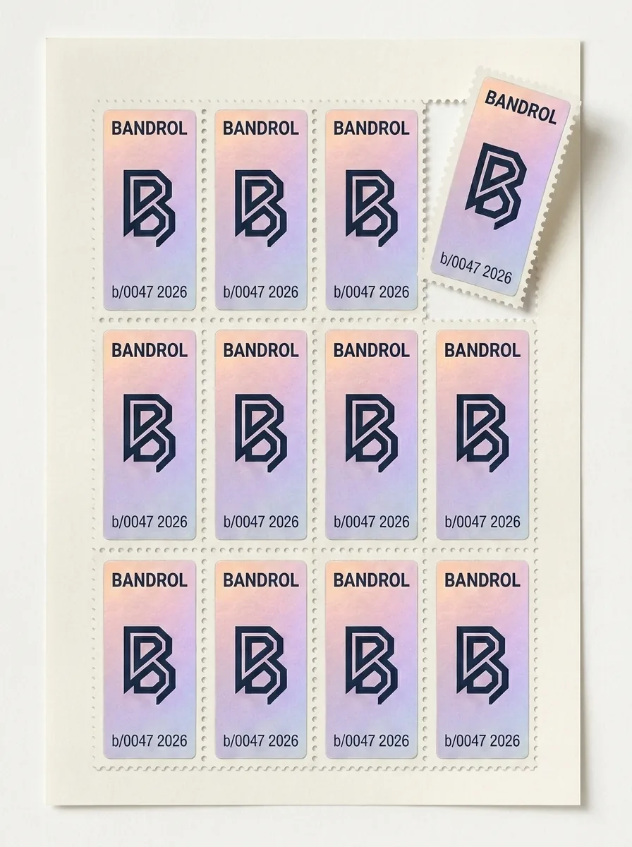 Numaralı bandrol tabakası